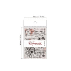 30 Pcs Retro Letter Sheet Material for Junk Journal & Scrapbooking