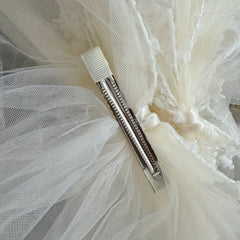 Bridal Butterfly Bow Veil Sheer Polyester Spandex Wedding Photogra