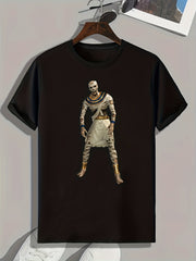 Mummy Print Men's Graphic T-shirt for Halloween