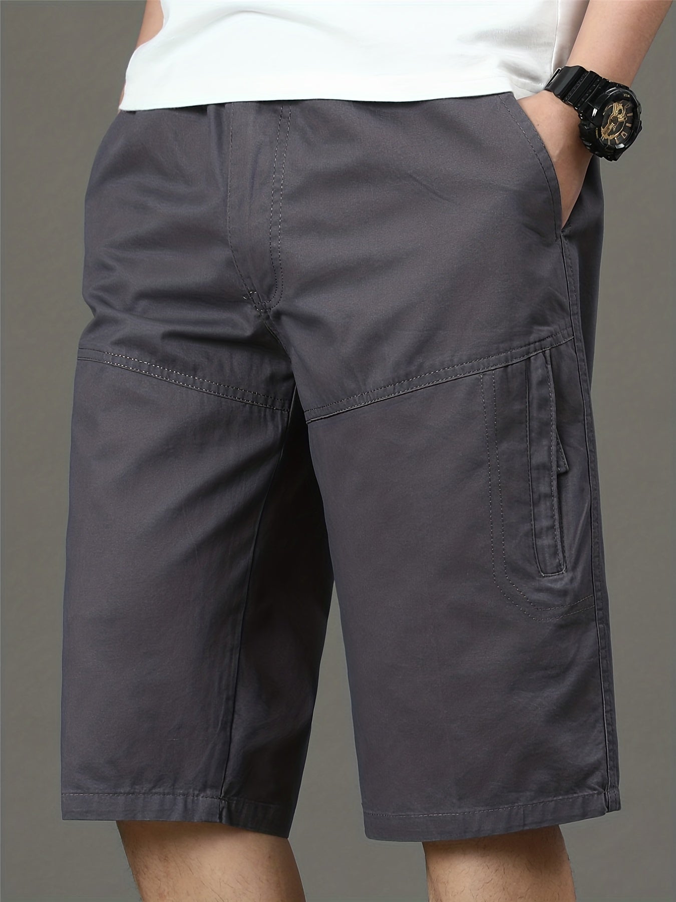 Men's Cotton Cargo Shorts Loose Casual Pants For Summer