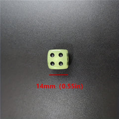 10pcs Glow in the Dark Dice Set 14mm Rounded Dot for Nightclubs Bars KTVs