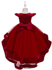 Sleeveless Princess Dress Ruffles Beads Flowers Embroidery Tulle Tutu