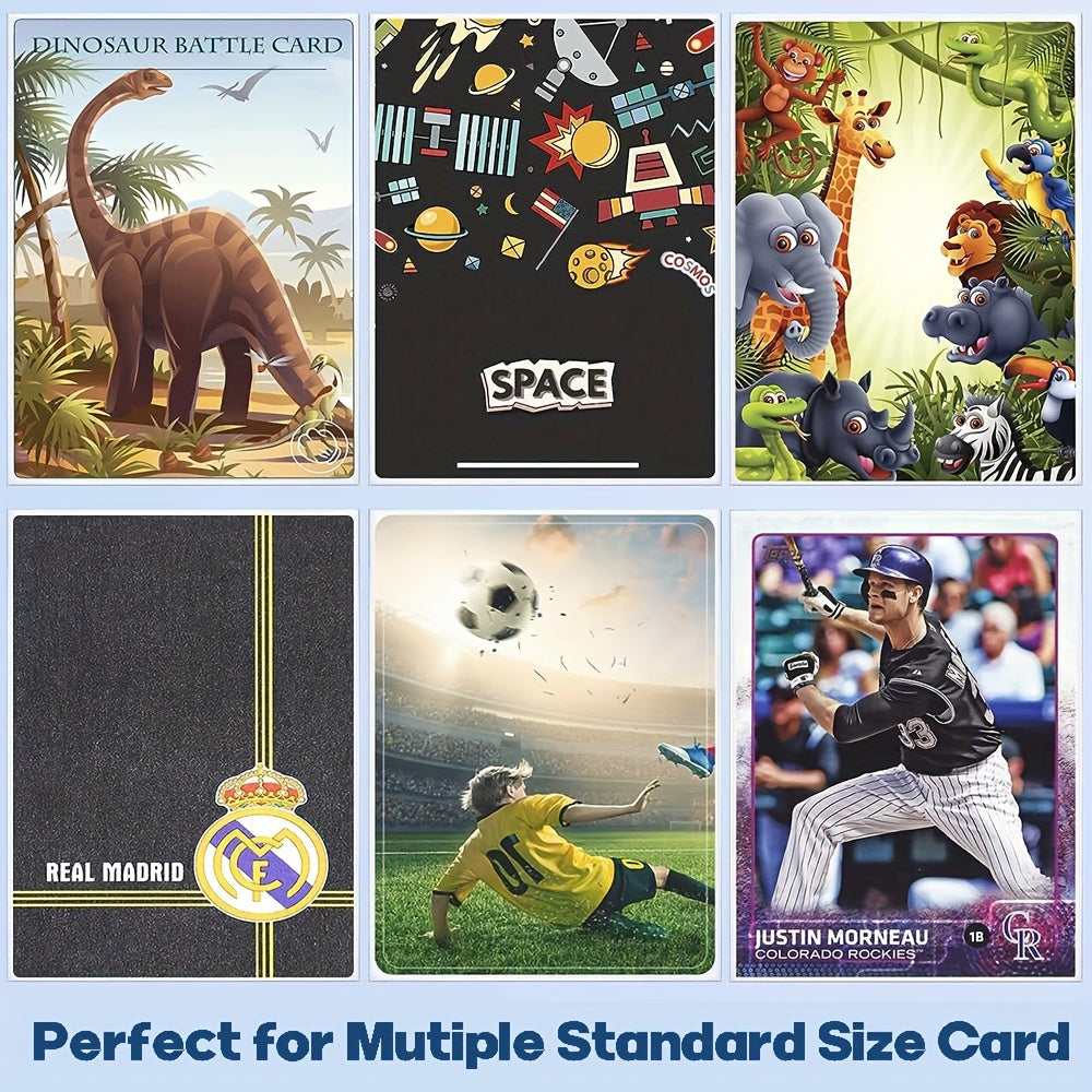 50pcs Soft Clear Baseball Card Sleeves Sports Car Protective Sleeve
