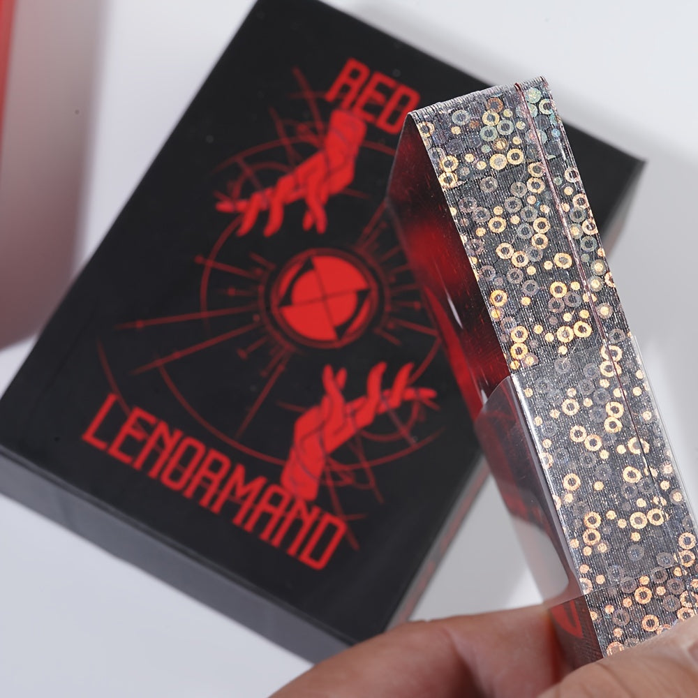 Red Hand Lenormand Gilt Edge Rigid Box Booklet Gift