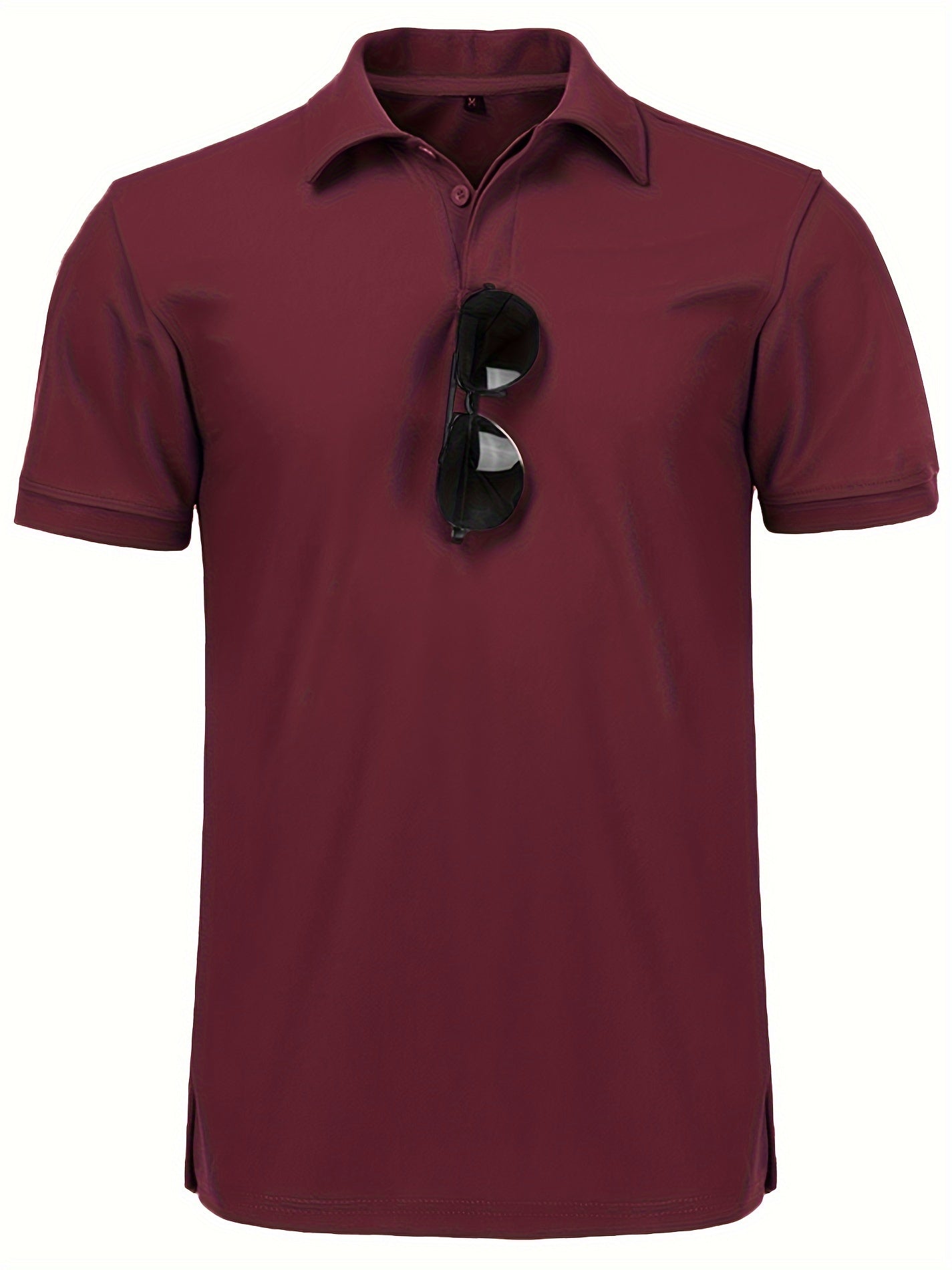 Men's Casual Solid Lapel Short Sleeve Shirt
