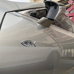 2 Pack 3D Metal Jesus Decal Sticker - Upgrade Your Ride
