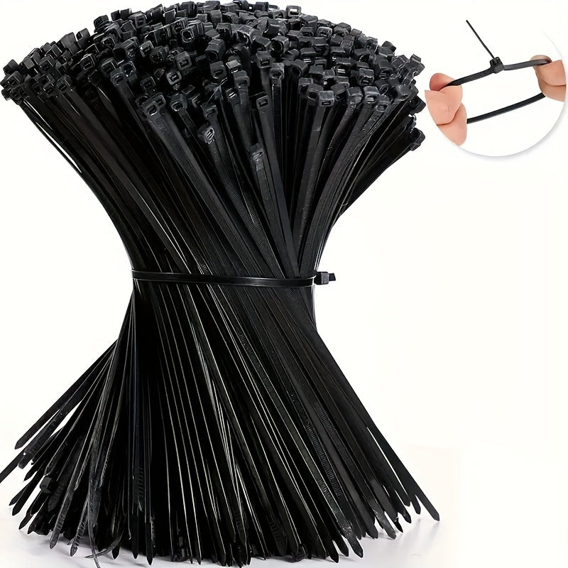 100pcs Self-locking Nylon Strapping for Indoor and Outdoor Use