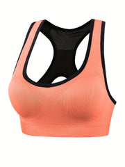 3pcs Racerback Sports Bras Push Up Bralette & Training Tank Bra
