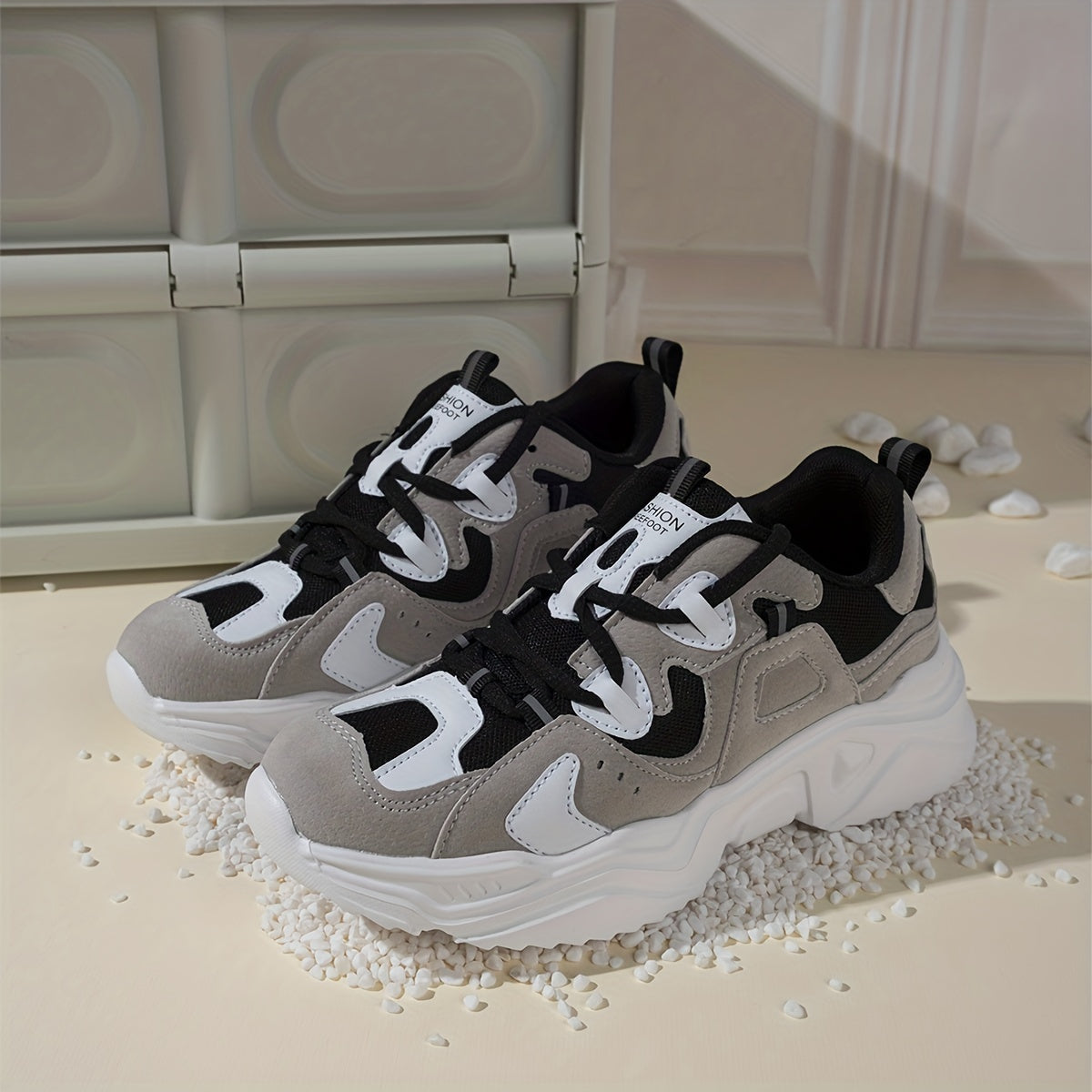 Chunky Sneakers Shock Absorption Non Slip Running Shoe