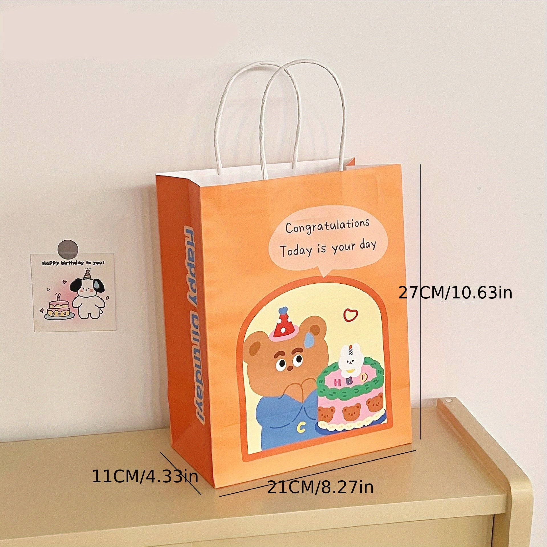Cute Cartoon Girl Handbag Birthday Gift Bag