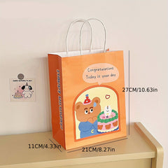 Cute Cartoon Girl Handbag Birthday Gift Bag