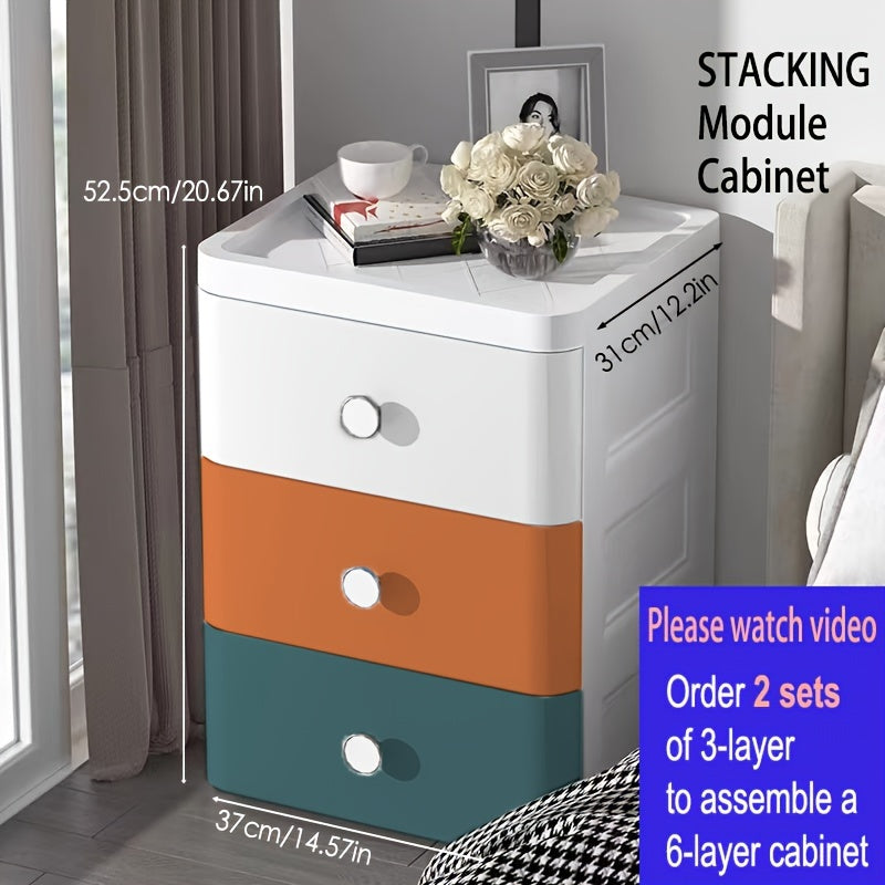 Drawer Storage Cabinet Clothes Organizers Plastic Shelf Toys Craft Books
