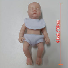 15-24cm Reborn Doll Full Silicone Body Toy Gift