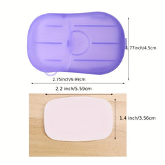 Portable Soap Flakes 10 Boxes 200pcs Travel Hand Washing Cleaning Soap