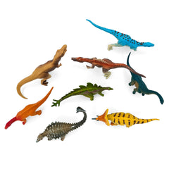 8pcs Dinosaur Toy Set Realistic PVC Models Brachiosaurus T Rex Stegosaur