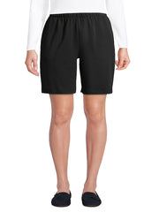 Sporty Shorts Women's Plus Solid Elastic High Rise Slim Fit