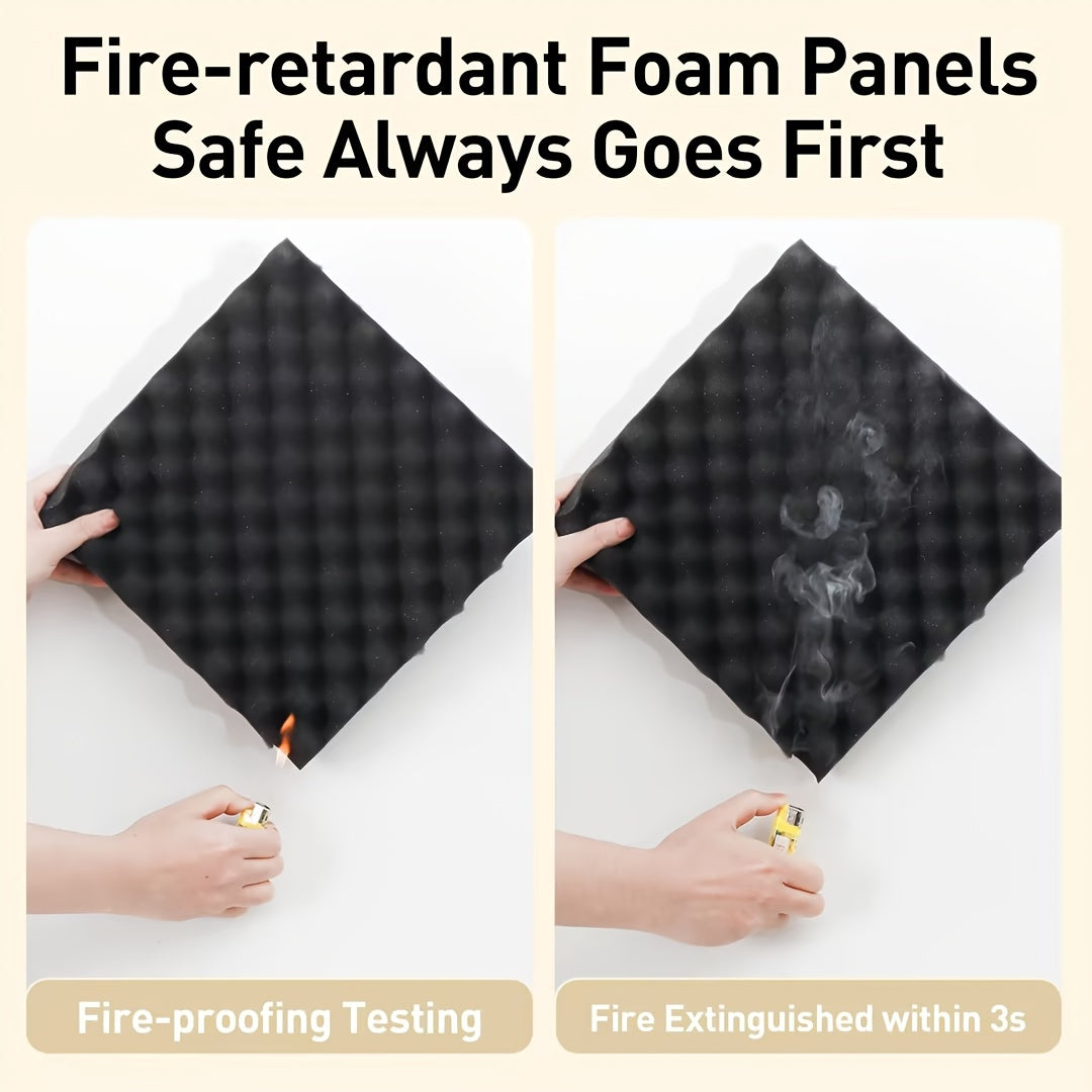 36pcs Flame Retardant Sound Absorbing Cotton for Acoustic Treatment
