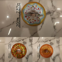 3pcs Food Shaped Cup Holders for Pool Parties or Beach Outings