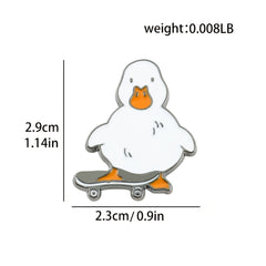 2pcs Boys Duck Pattern Brooch Clothing Accessories