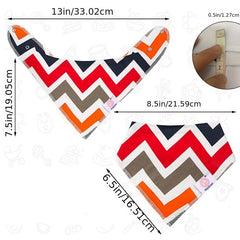 5pcs Cotton Absorbent Baby Triangle Towels Feeding Bibs