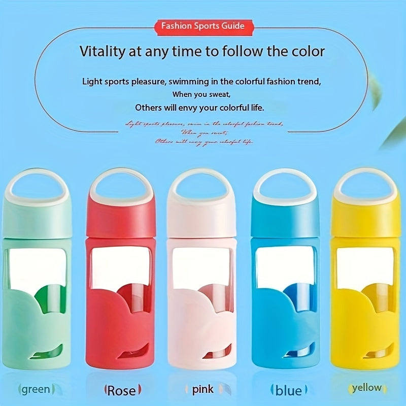 Portable High Temp Resistant Glass Sports Water Bottle
