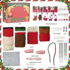 Santa Claus Needle Felting Kit For DIY Art Craft