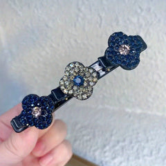 Rhinestone Flowers Hair Clips for Girls