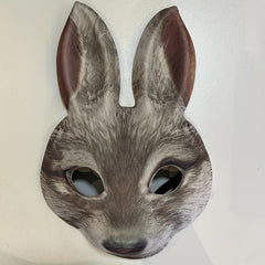 2pcs Plush Rabbit Masks for Halloween Easter Christmas Parties