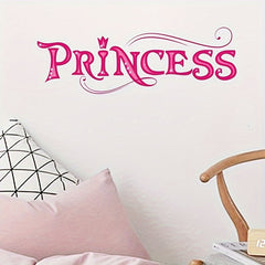 Princess Slogan Sticker - Removable Waterproof Vinyl for Room Decoration
