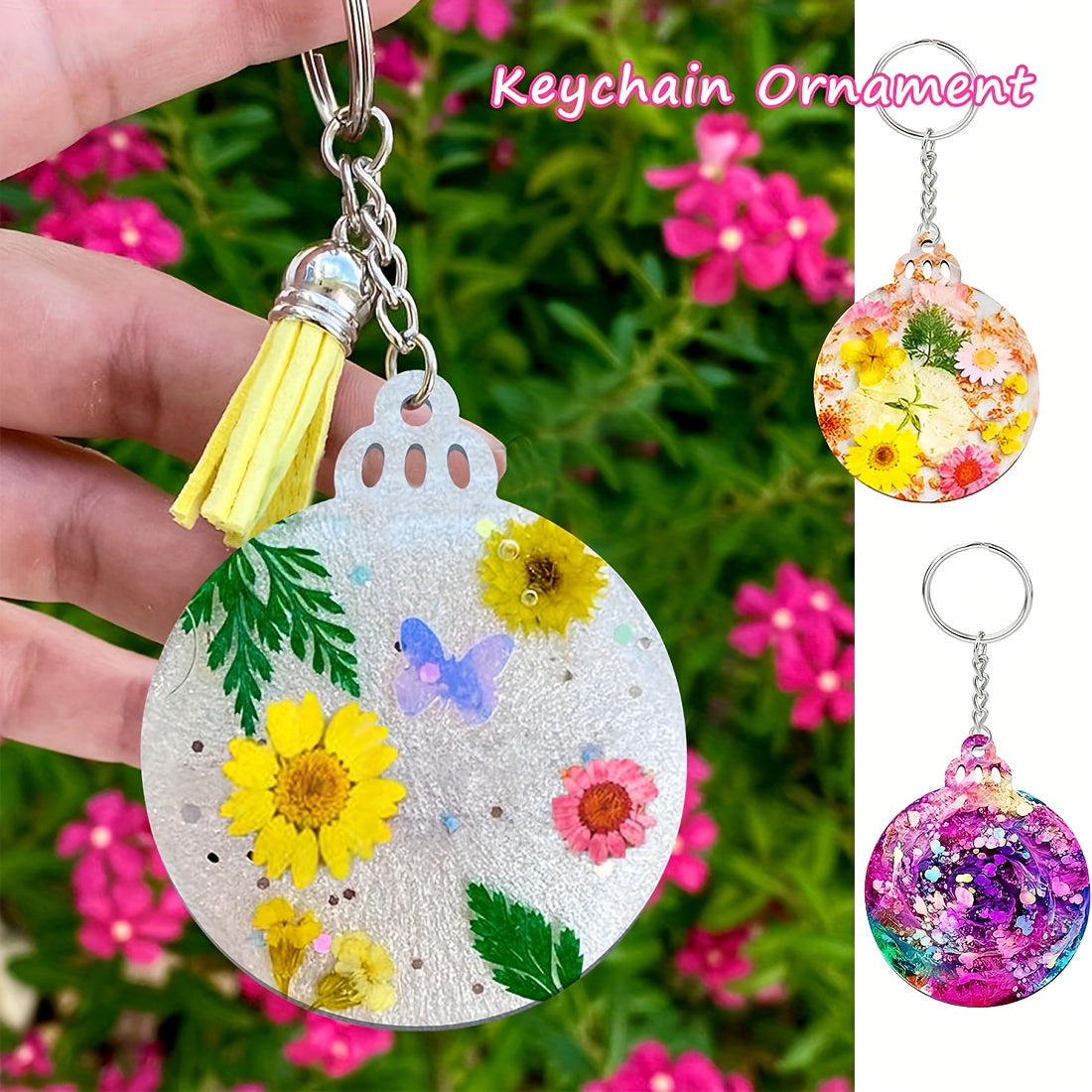 Christmas Resin Silicone Molds Set - DIY Crafts Jewelry Keychain Making