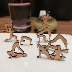 12pcs Wooden Human Shape Stacking Game Building Blocks Toys