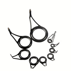 8pcs Stainless Steel Guide Rings for Lure Fishing Rods