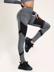 High Waist Skinny Yoga Pants Quick Dry Butt Lifting Cropped Pants