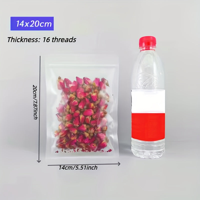 10pcs Frosted Self Sealing Bags for Food Packaging Holiday Candy Bags