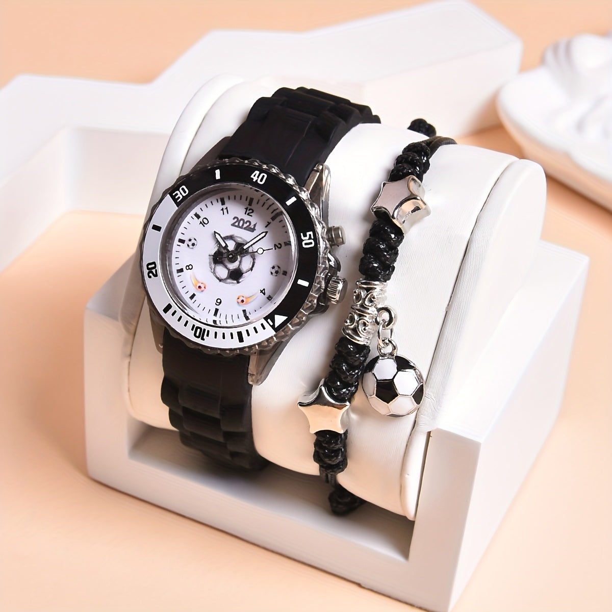 2pcs Boys' Quartz Sports Watch Mixed LED Luminous Display