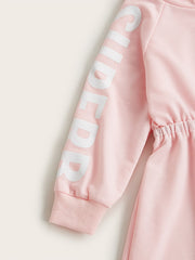 Toddler Girls' Zip Front Hooded Sweatshirt Dress
