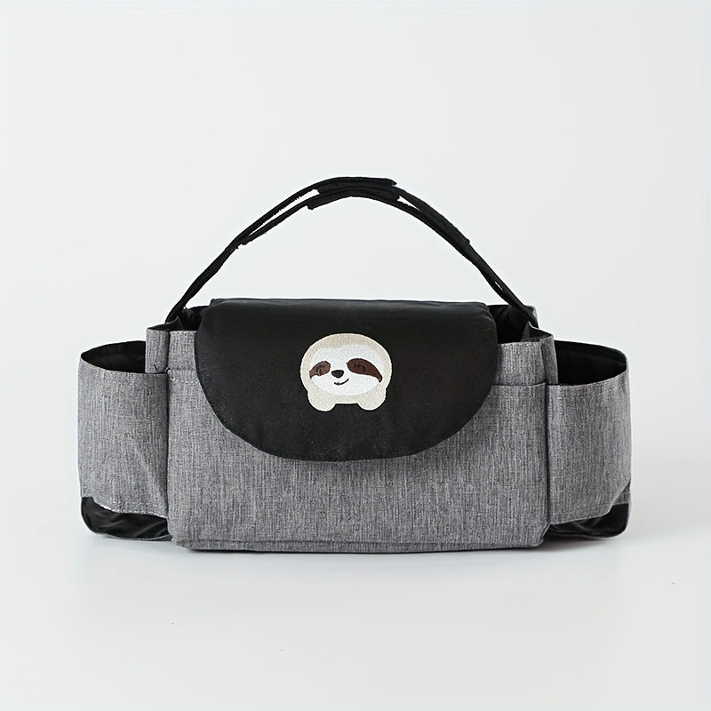 Stroller Organizer Bag with 2 Cup Holders for Diaper Phone Toys Baby Items