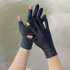 Touch Screen Driving Cycling Gloves Sunproof Short Gloves Unisex