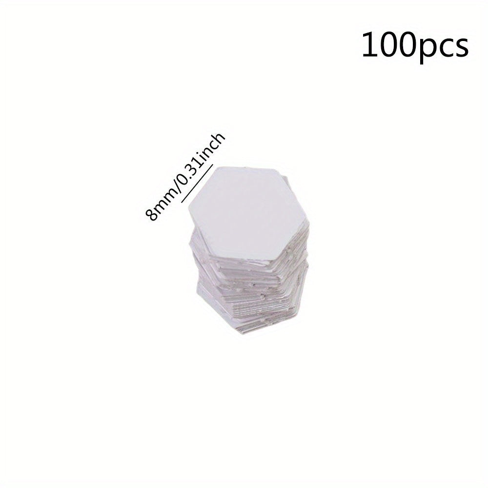 100pcs Patchwork Hand Tool Hexagon Model Board Material Paper