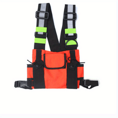 Men's Tactical Chest Bag Reflective Running Waist Bag