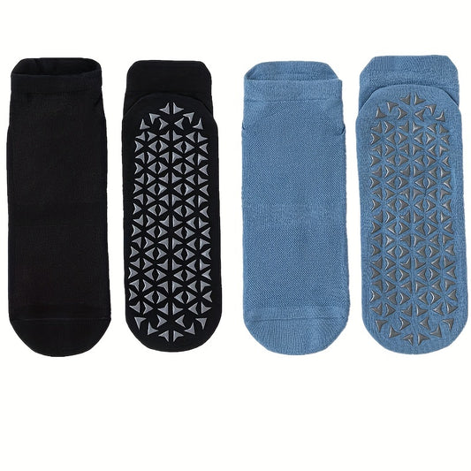 2 Pairs Soft Yoga Socks Moisture Wicking Casual Ankle Socks