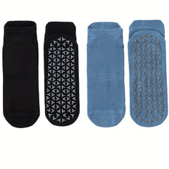 2 Pairs Soft Yoga Socks Moisture Wicking Casual Ankle Socks