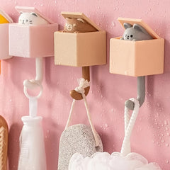 Cat Hook Punch Clothes Hook Seamless Hook Nail Animal Hook Porch Key