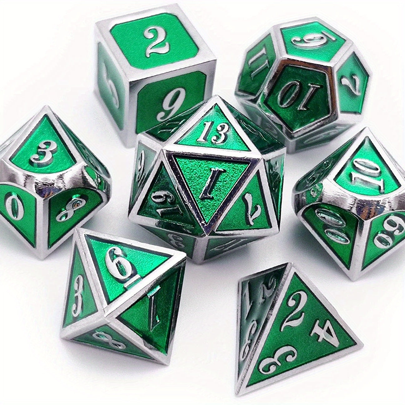 Gamer Metal Dice Set for Role Playing & Board Games
