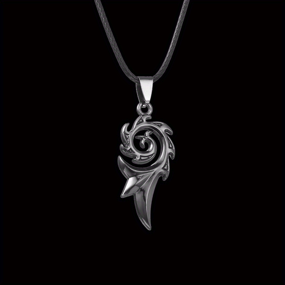 Stylish Flame Pendant Necklace Titanium Steel Perfect Gift
