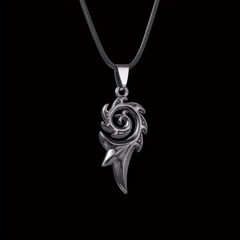 Stylish Flame Pendant Necklace Titanium Steel Perfect Gift