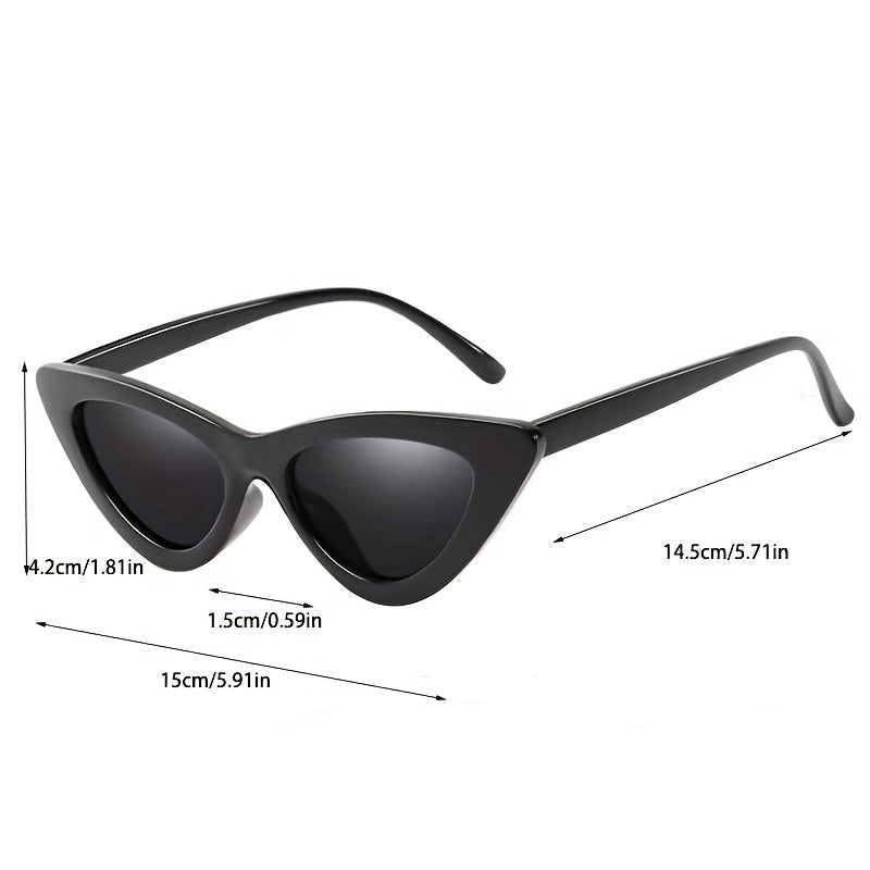 Polarized Cat Eye Sunglasses Men Women Retro Pointed Glasses Case