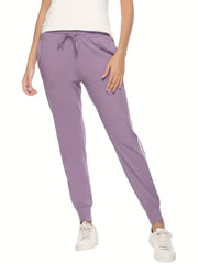 High Waist Jogger Pants Stripe Casual Workout Running Sweatpants