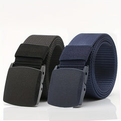 Men's Nylon Automatic Belt Canvas Webbing Tactical Belt