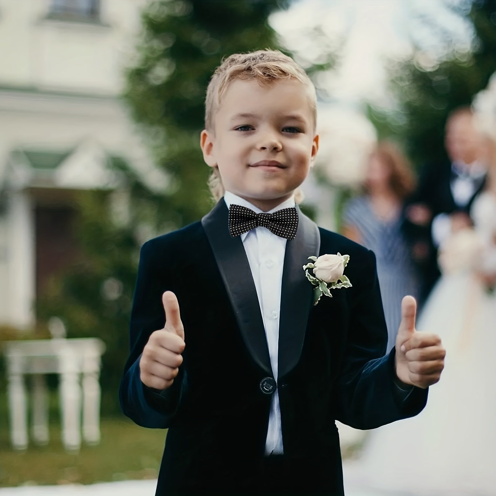 10pcs Boys Ties Elegance Adjustable Toddler Ties Pin Bow Ties For Kids